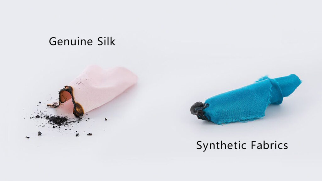 how to identify Real Mulberry Silk