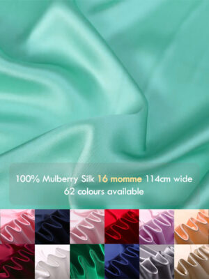 16 momme 45"(114cm) 100% Natural Mulberry Silk Satin Fabrics, silk charmeuse