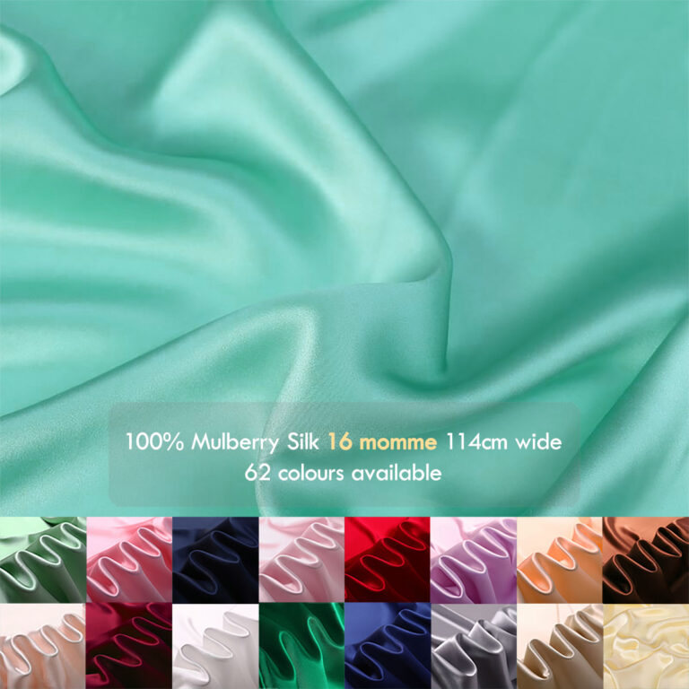 16 momme 45″(114cm) 100% Natural Mulberry Silk Satin Fabrics, silk charmeuse