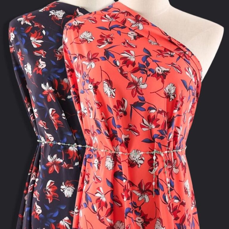 16 momme digital printing Silk crepe de chine fabrics, customize 140cm 100% Mulberry silk CDC for dress