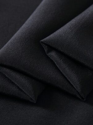 18 momme Silk crepe de chine fabrics, 140cm classic black Mulberry silk CDC for dress shirts