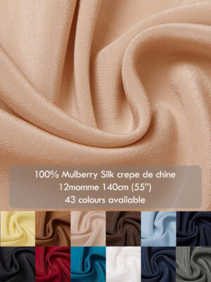 12 momme Silk crepe de chine