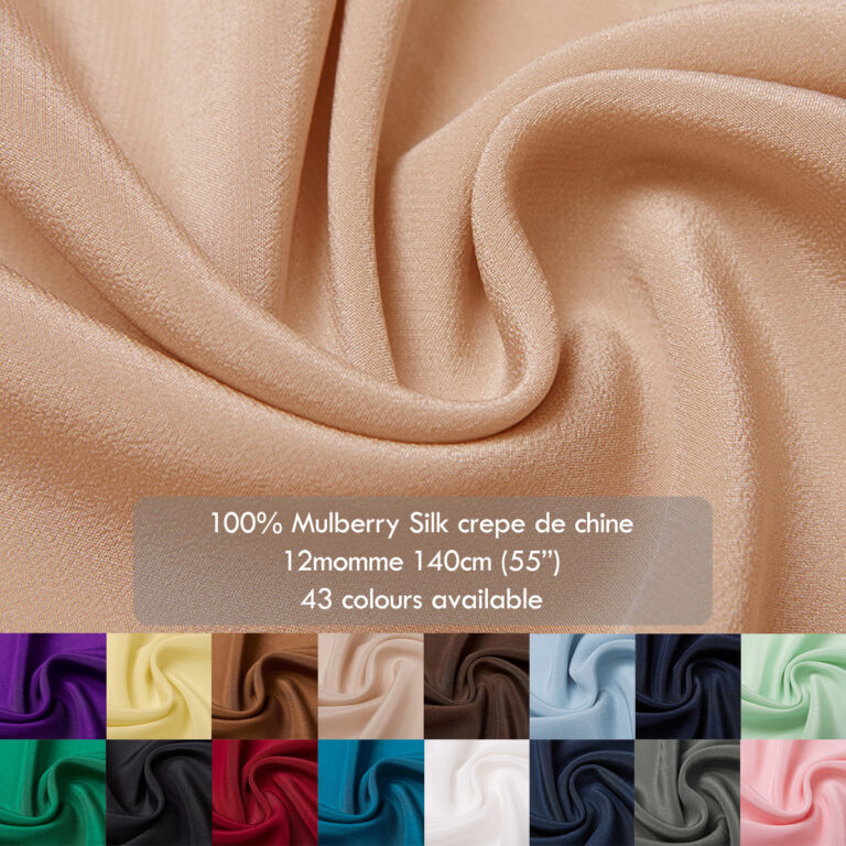 12 momme Silk crepe de chine