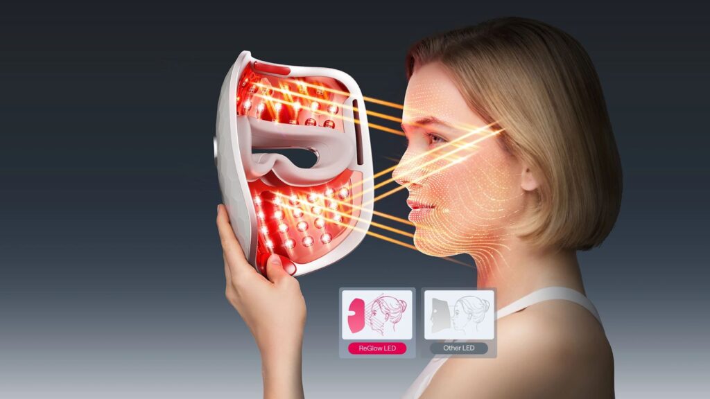 Dual Beauty Revolution: The Silk Pillowcase and Ulike ReGlow Join Forces for Nighttime Skin Renewal 5 ulike reglow mask 2