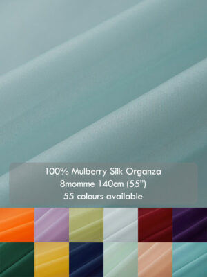 8 momme mulberry silk organza