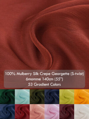 100% Mulberry Silk Crepe Georgette