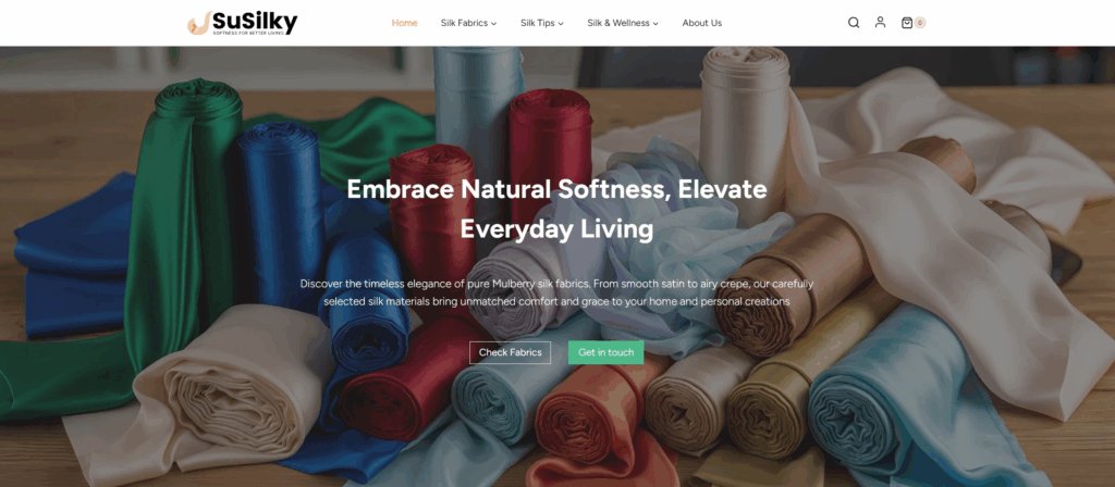 Buy Mulberry Silk Fabric Wholesale - SuSilky